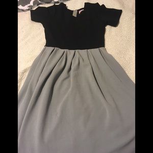 Black and grey Amelia Lularoe dress